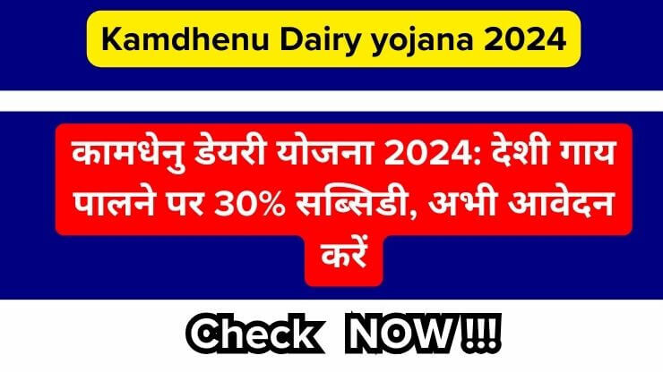 Kamdhenu Dairy yojana 2024